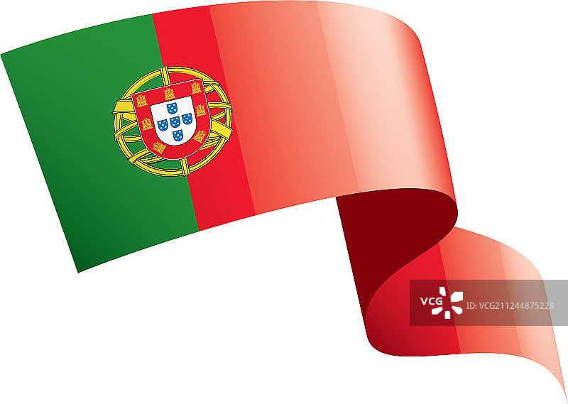 葡萄牙国旗上有白色图片素材