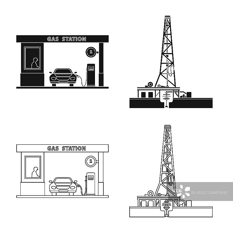 油气图标合集图片素材