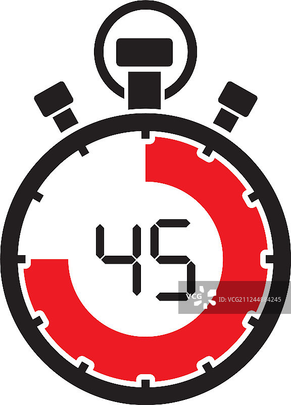 45分钟倒计时秒表图片素材