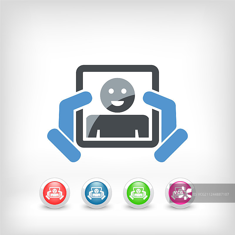 照镜子图标图片素材