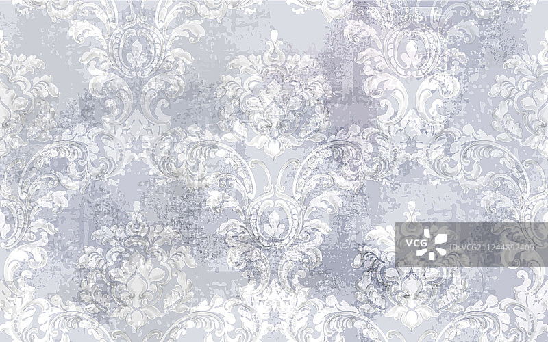 巴洛克纹理图案花卉装饰图片素材