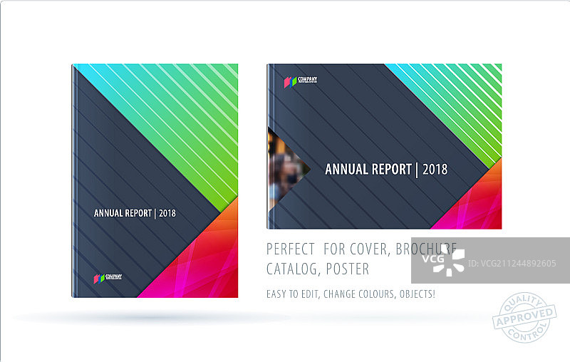 抽象跨页宣传册素材设计图片素材