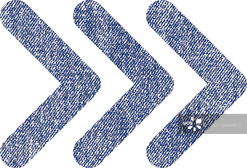 右向三箭头纹理图标图片素材