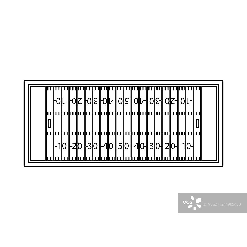 体育场和美国标志组合设计图片素材