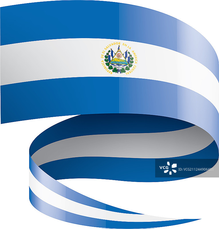 萨尔瓦多国旗上有白色图片素材