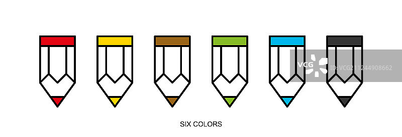 白色铅笔和橡皮套装图片素材