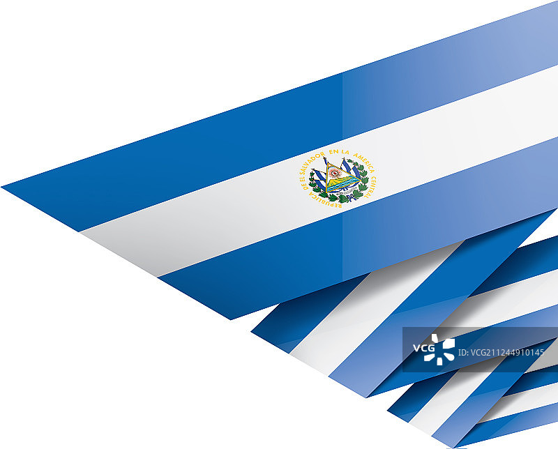 萨尔瓦多国旗上有白色图片素材