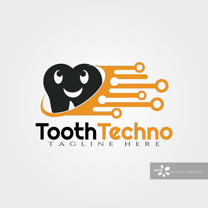 牙齿保护人类牙齿标志设计图片素材