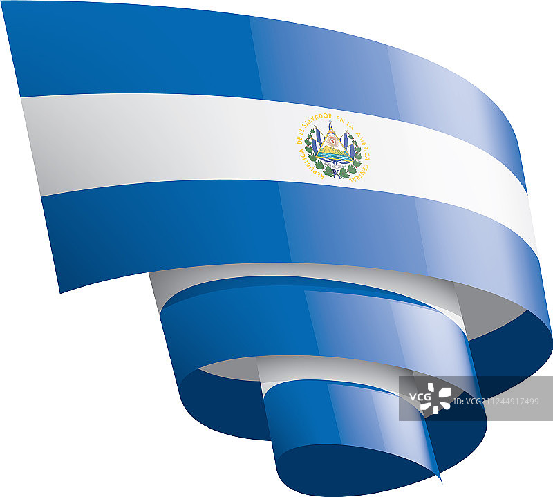 萨尔瓦多国旗上有白色图片素材