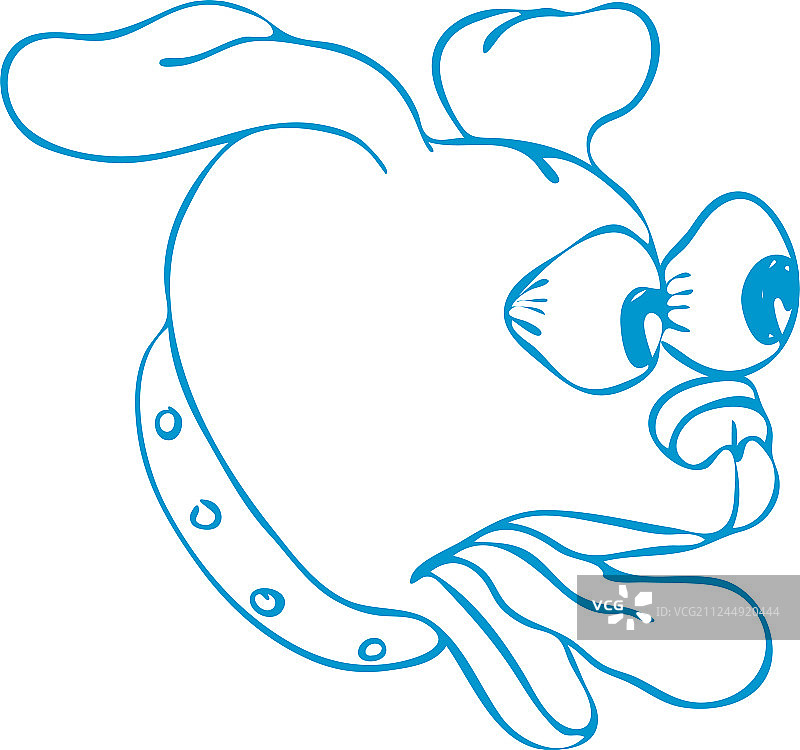 拉布拉多犬的眼睛绘画图片素材