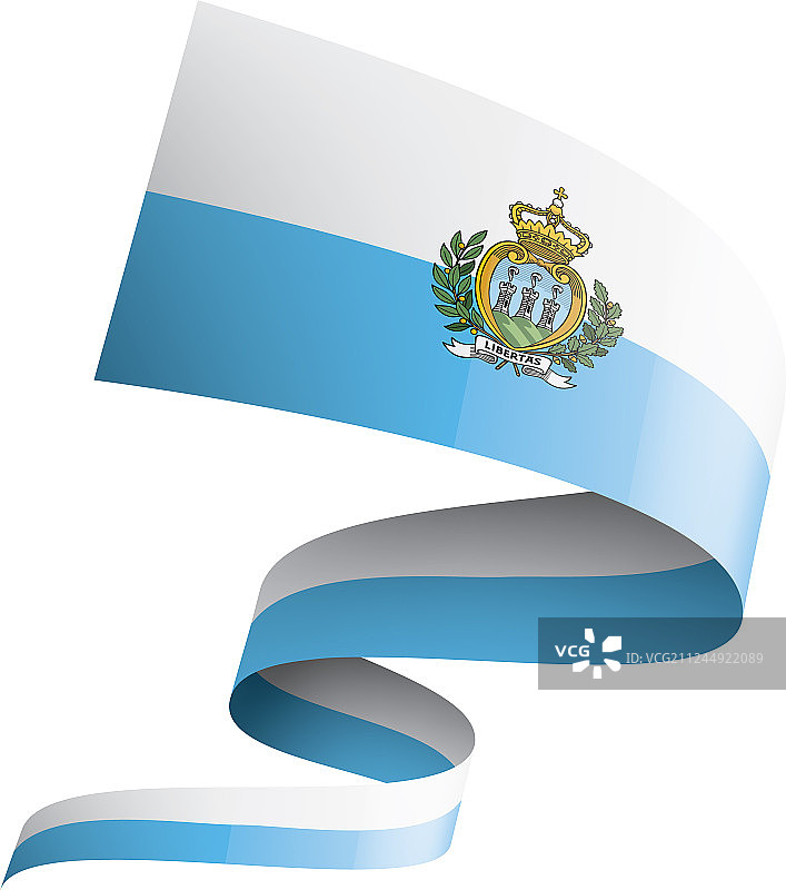 圣马力诺国旗上有白色图片素材