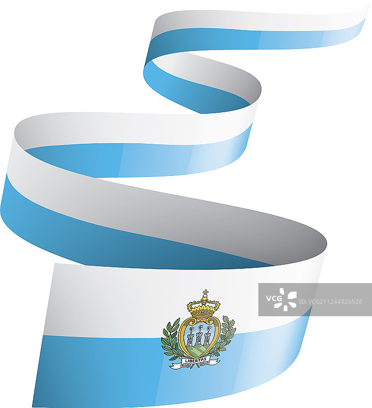 圣马力诺国旗上有白色图片素材