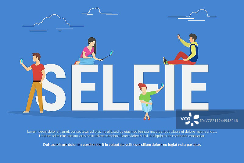 自拍概念图片素材