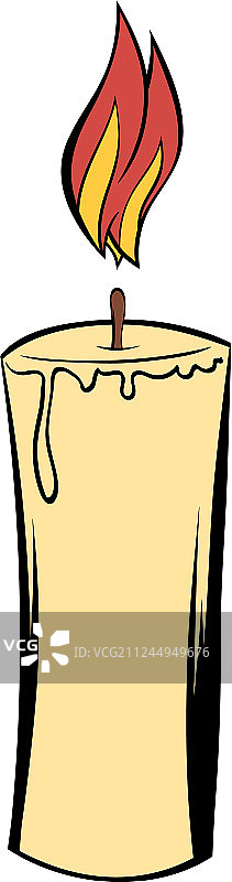 卡通蜡烛图标图片素材