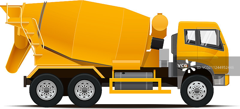 水泥搅拌车图片素材