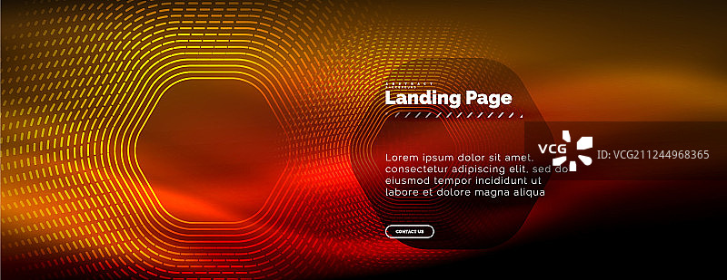 霓虹发光科技六角形线条高科技图片素材