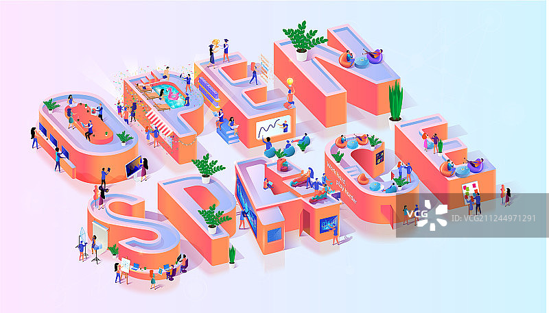 开放空间公司办公室排版banner图片素材