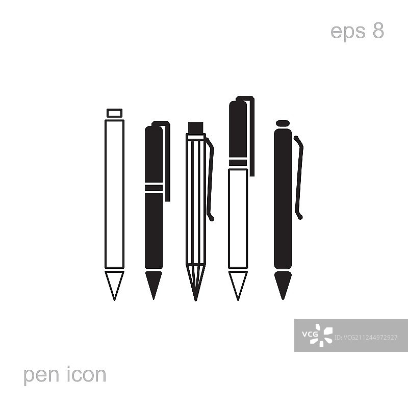 笔图标集图片素材