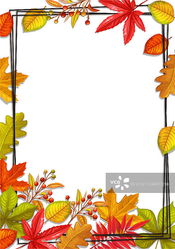 季节性秋季圆形banner图片素材