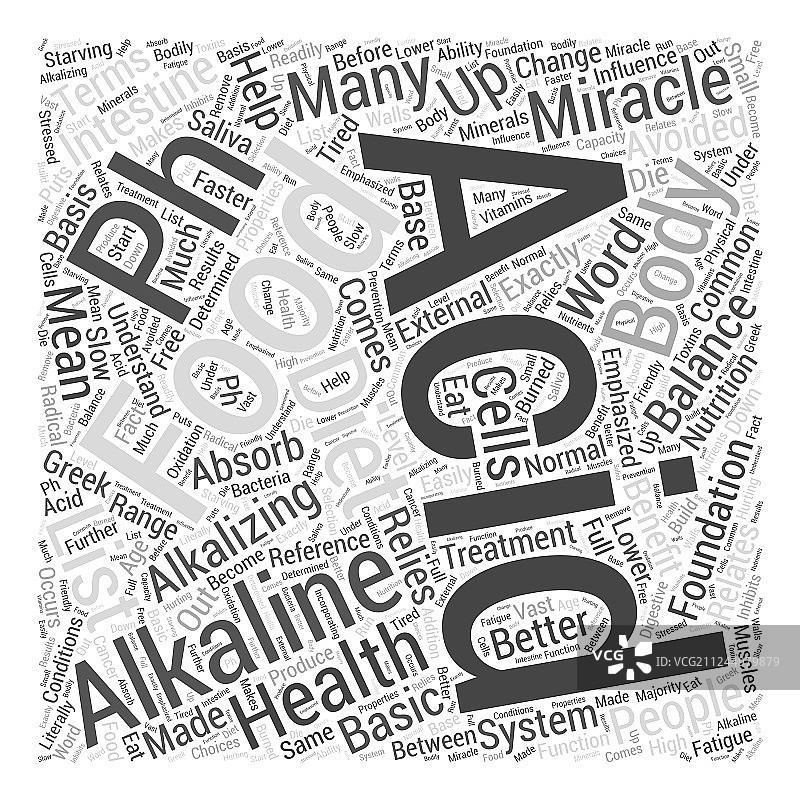 pH奇迹饮食中的酸性和碱性食物图片素材