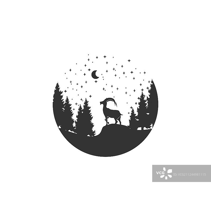 山羊探险logo设计图片素材