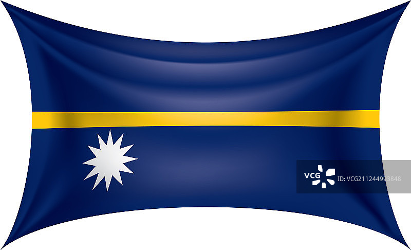 白色的瑙鲁国旗图片素材