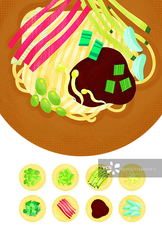 老北京炸酱面图片素材