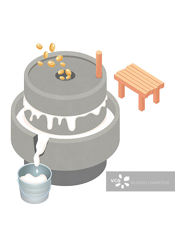 石磨-豆浆图片素材