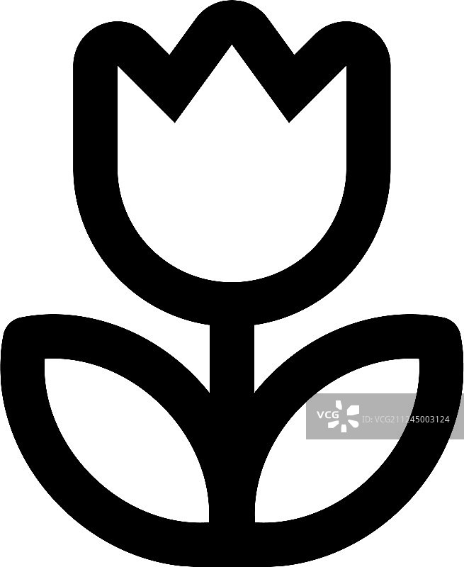 郁金香花朵图标图片素材