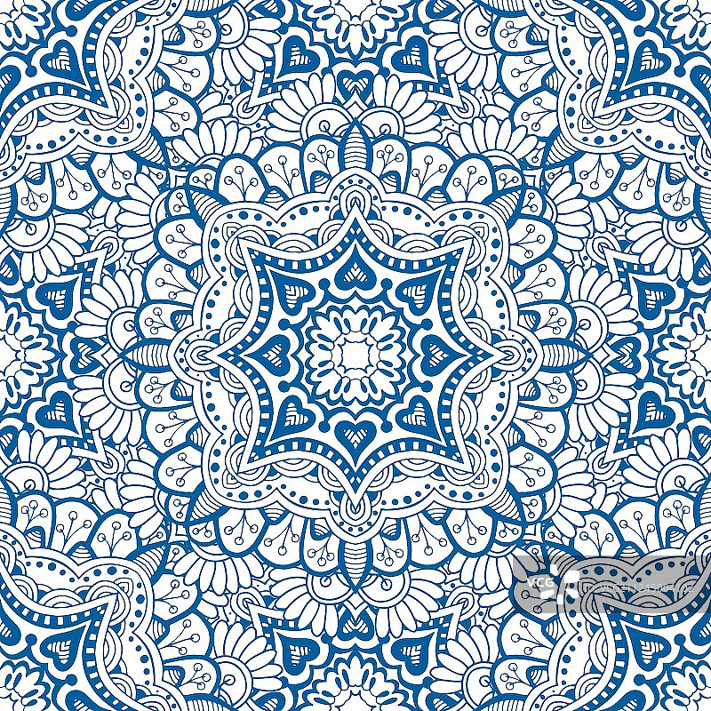 万花筒鲜花背景图片素材