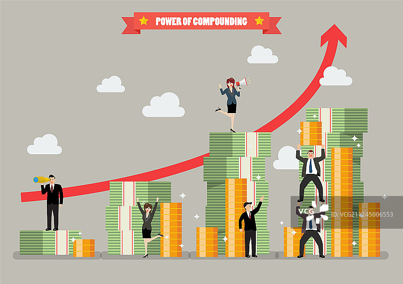 复利的力量图片素材
