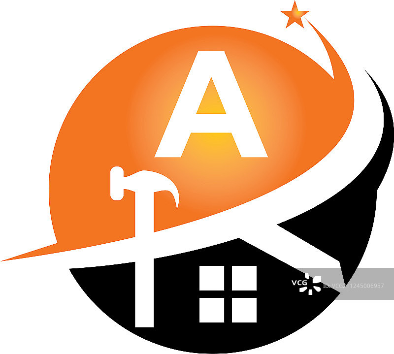 修复与建造首字母A图片素材