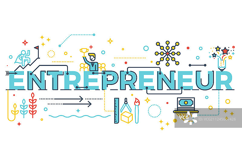 创业词文字图片素材