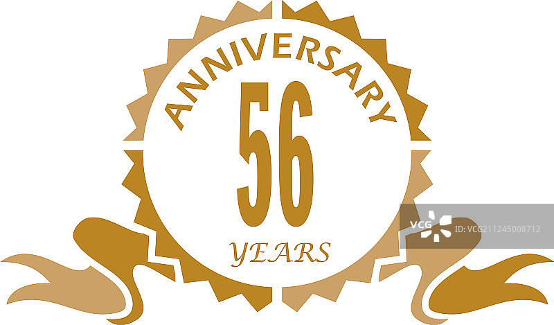 56周年丝带纪念图片素材