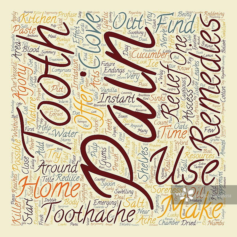 缓解牙痛的家庭疗法图片素材