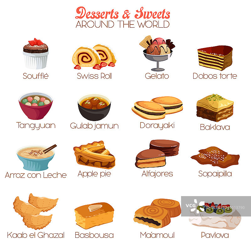 甜点和糖果图标图片素材