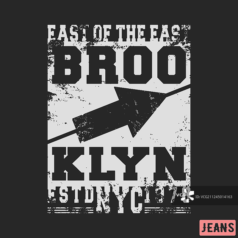 布鲁克林复古印章图片素材