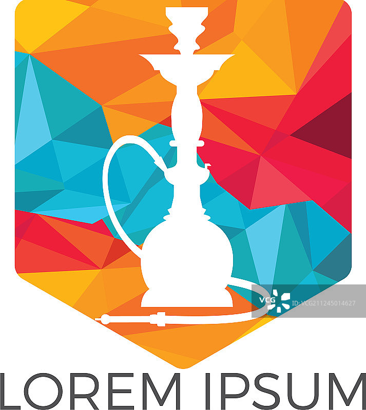 复古水烟壶Logo设计图片素材