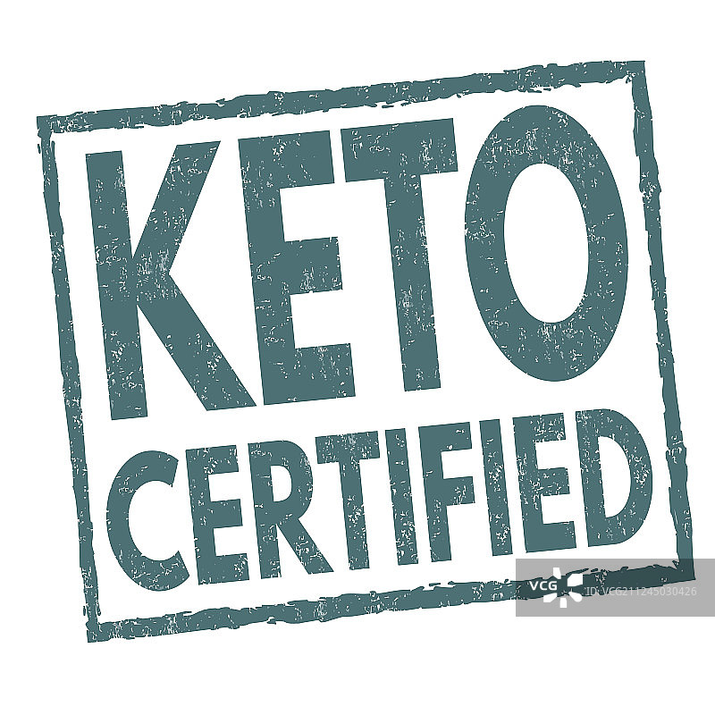 Keto认证标志或图章图片素材