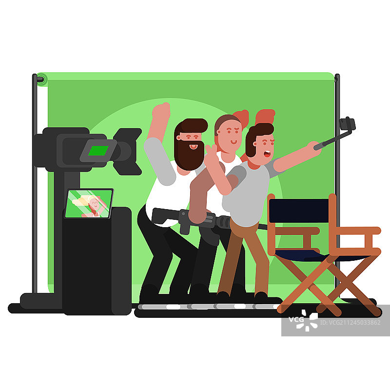 全体剧组人员自拍图片素材