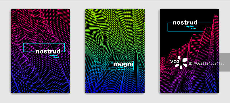 线条艺术：简约现代宣传册设计图片素材