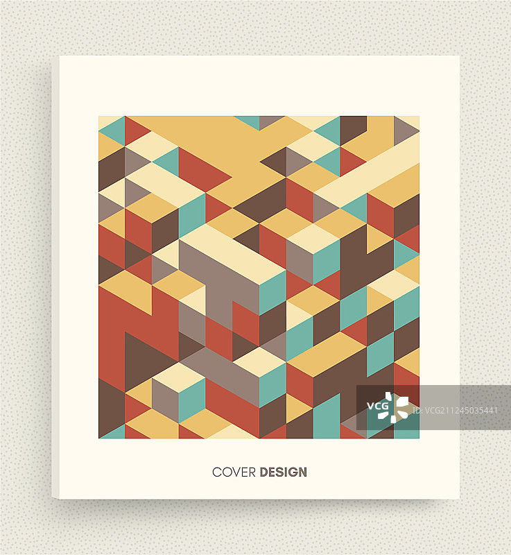 3D积木结构封面设计模板图片素材