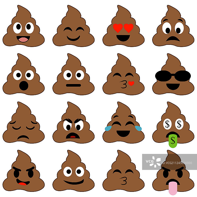 便便表情符号堆图片素材