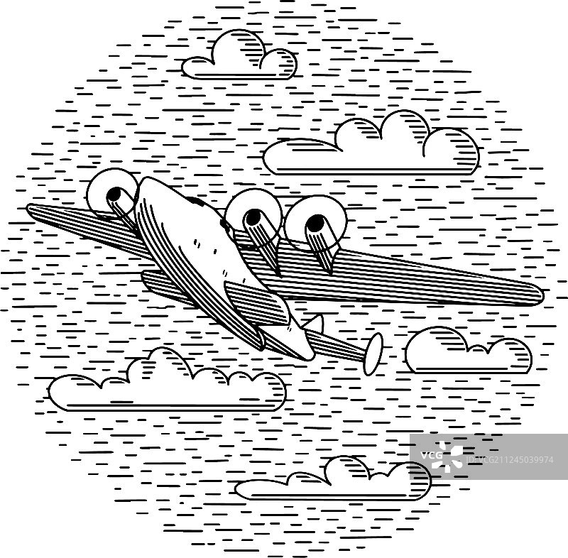 复古水上飞机图片素材