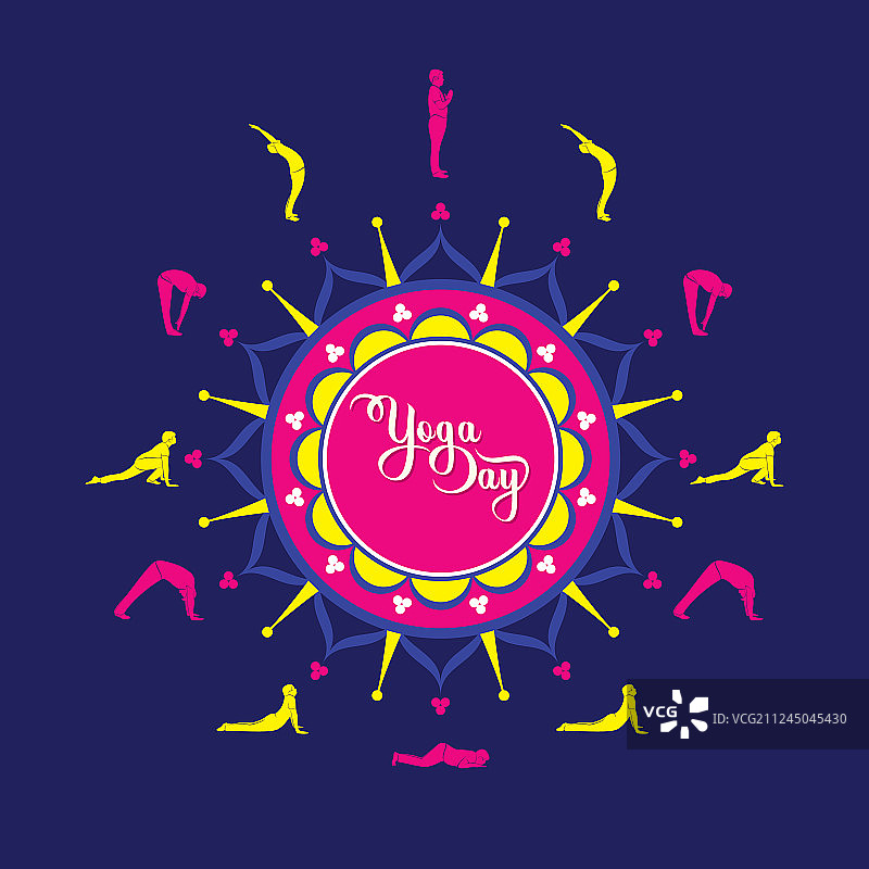 瑜伽练习信息图图片素材