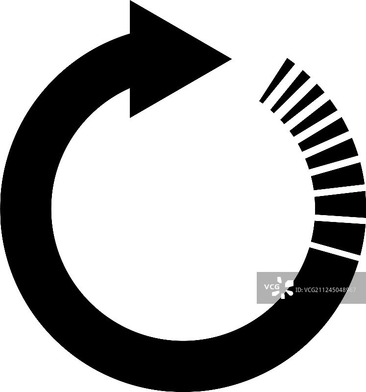 尾部效果圆形箭头图片素材