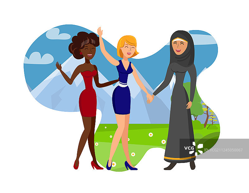 结交外国朋友图片素材