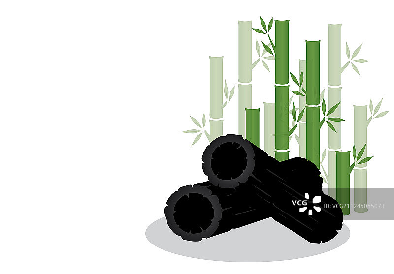 竹炭隔离套装图片素材