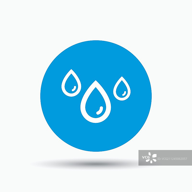 水滴图标，阴雨天气标志图片素材