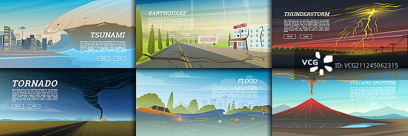 自然灾害或大灾变合集图片素材